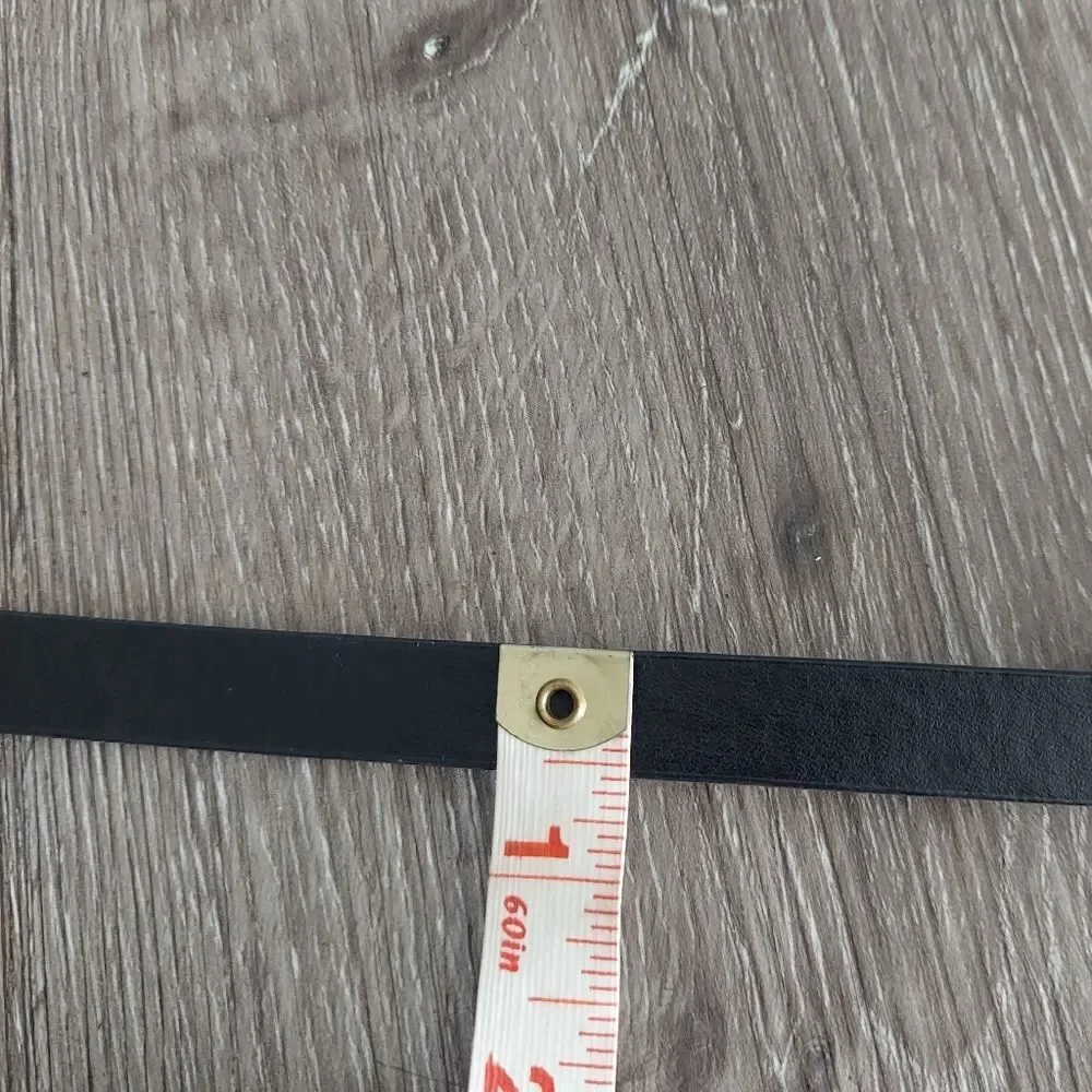 BCBGMaxAzria Black Adjustable Skinny Waist Belt Small